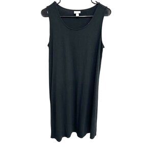 J. Jill Black Stretch Sleeveless Tank Dress Sz Medium